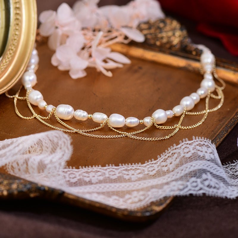 Baroque Pearl Necklace - Natasha - Freshwater Pearls - Abbott Atelier
