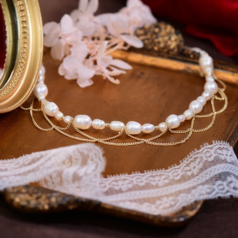 Baroque Pearl Necklace - Natasha - Freshwater Pearls - Abbott Atelier