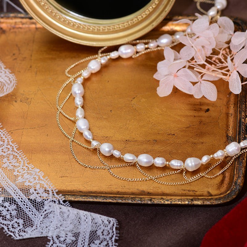 Baroque Pearl Necklace - Natasha - Freshwater Pearls - Abbott Atelier