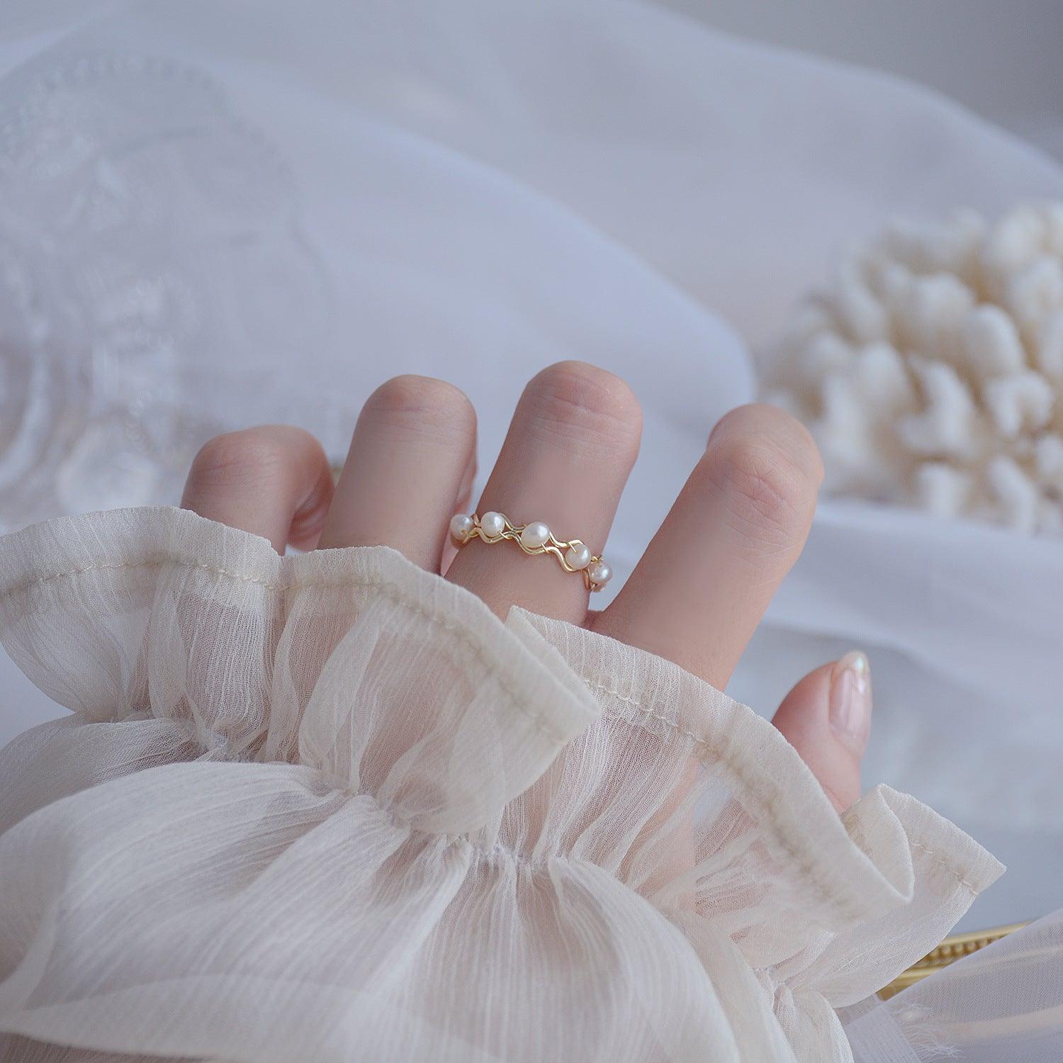 Baroque Pearl Ring (3 Styles) - Gold - Plated - Abbott Atelier