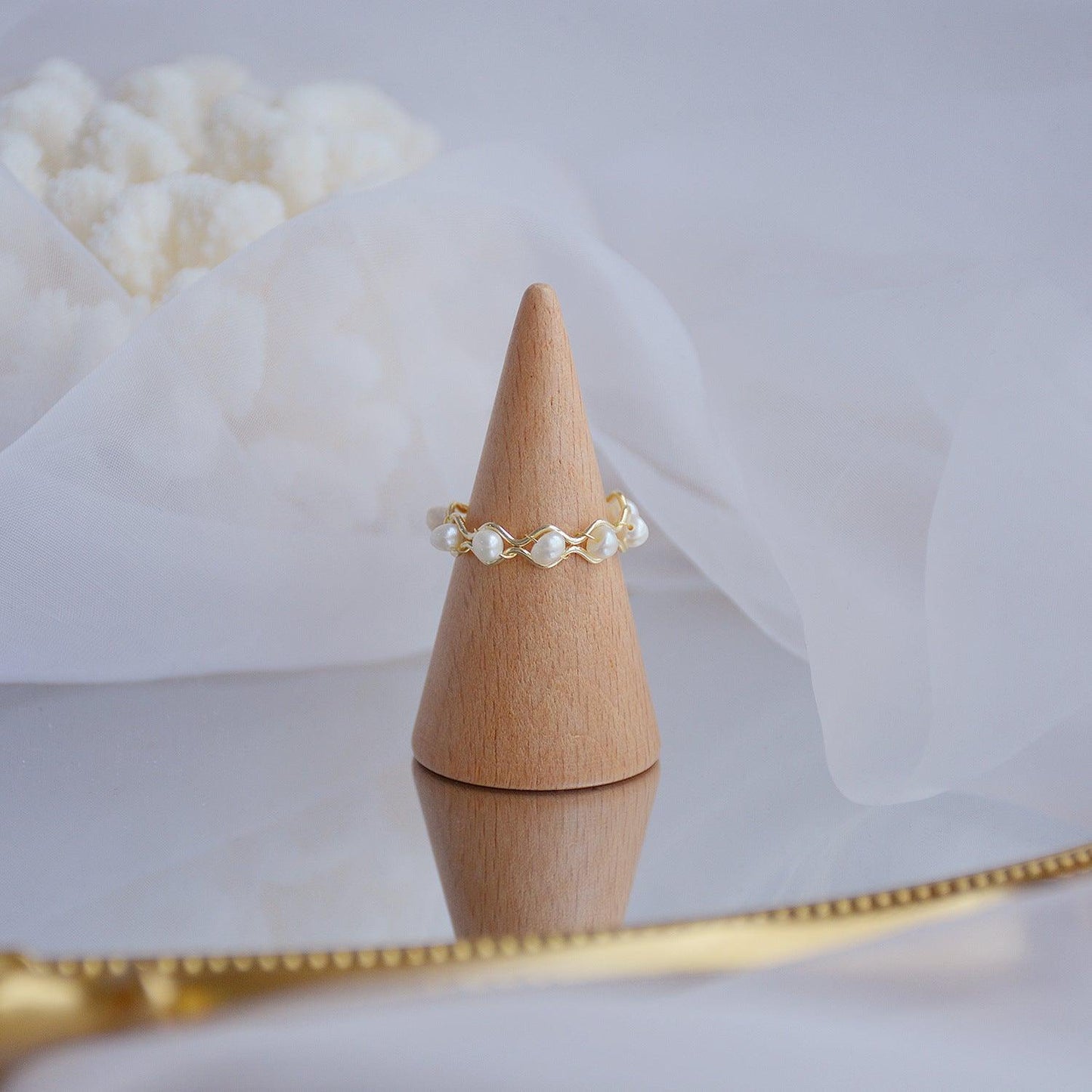Baroque Pearl Ring (3 Styles) - Gold - Plated - Abbott Atelier