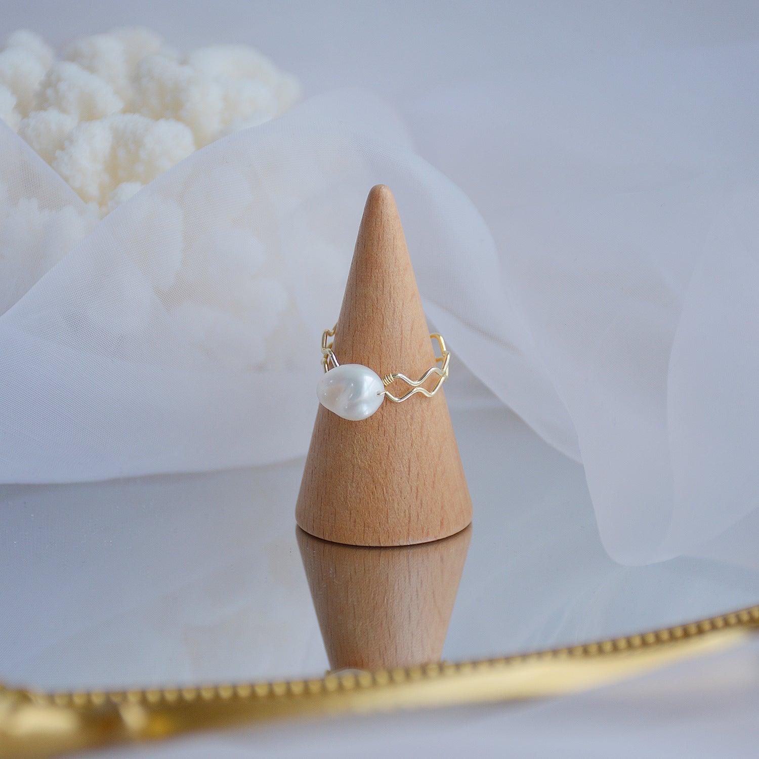 Baroque Pearl Ring (3 Styles) - Gold - Plated - Abbott Atelier