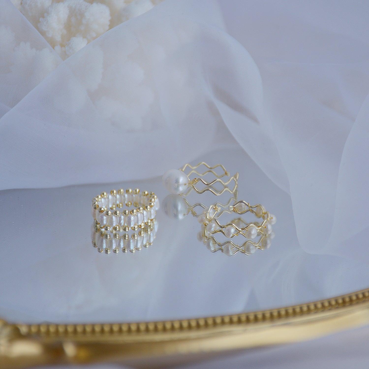 Baroque Pearl Ring (3 Styles) - Gold - Plated - Abbott Atelier