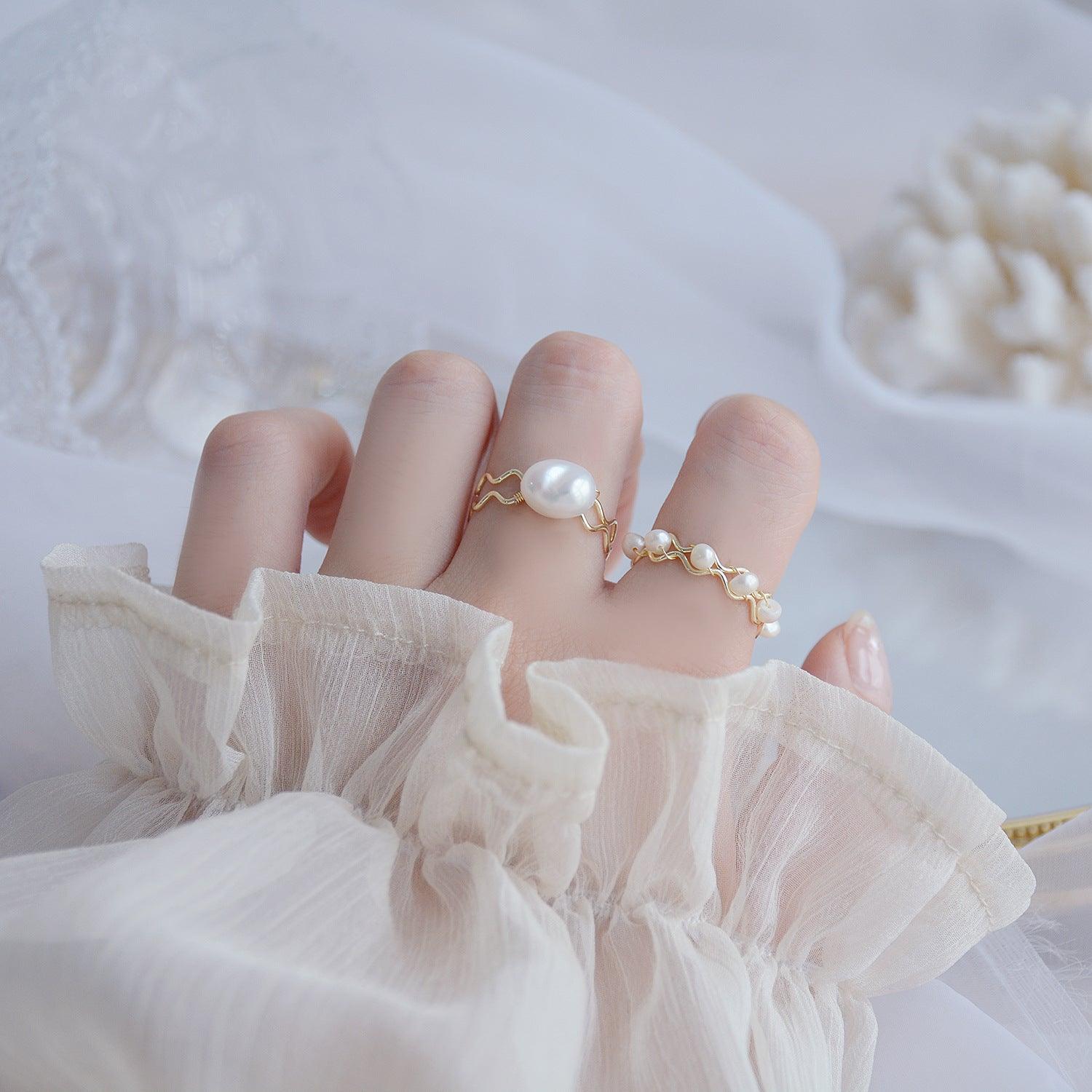 Baroque Pearl Ring (3 Styles) - Gold - Plated - Abbott Atelier