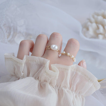 Baroque Pearl Ring (3 Styles) - Gold - Plated - Abbott Atelier