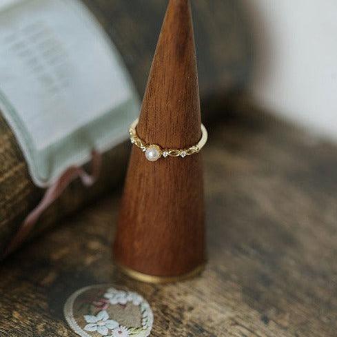 Baroque Pearl Ring (Solid Silver) - Hypoallergenic - Abbott Atelier