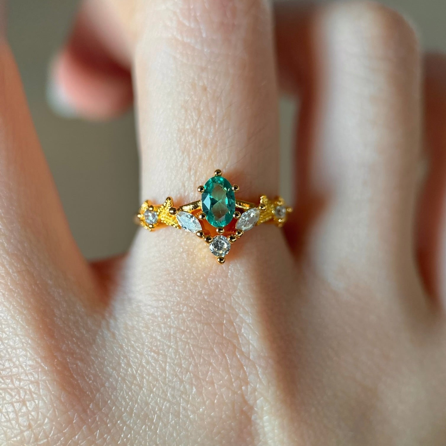 Baroque Ring - Jacqueline - Gold - Plated - Abbott Atelier