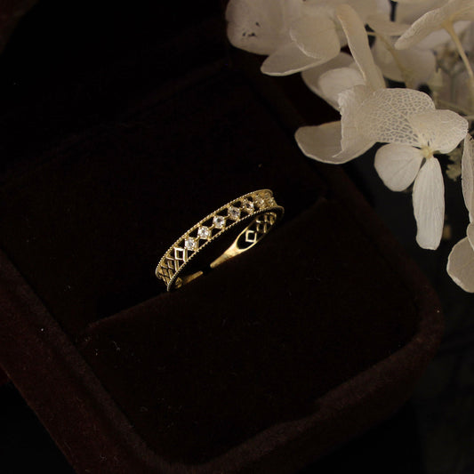 Baroque Ring - Regina (Solid Silver) - Hypoallergenic - Abbott Atelier