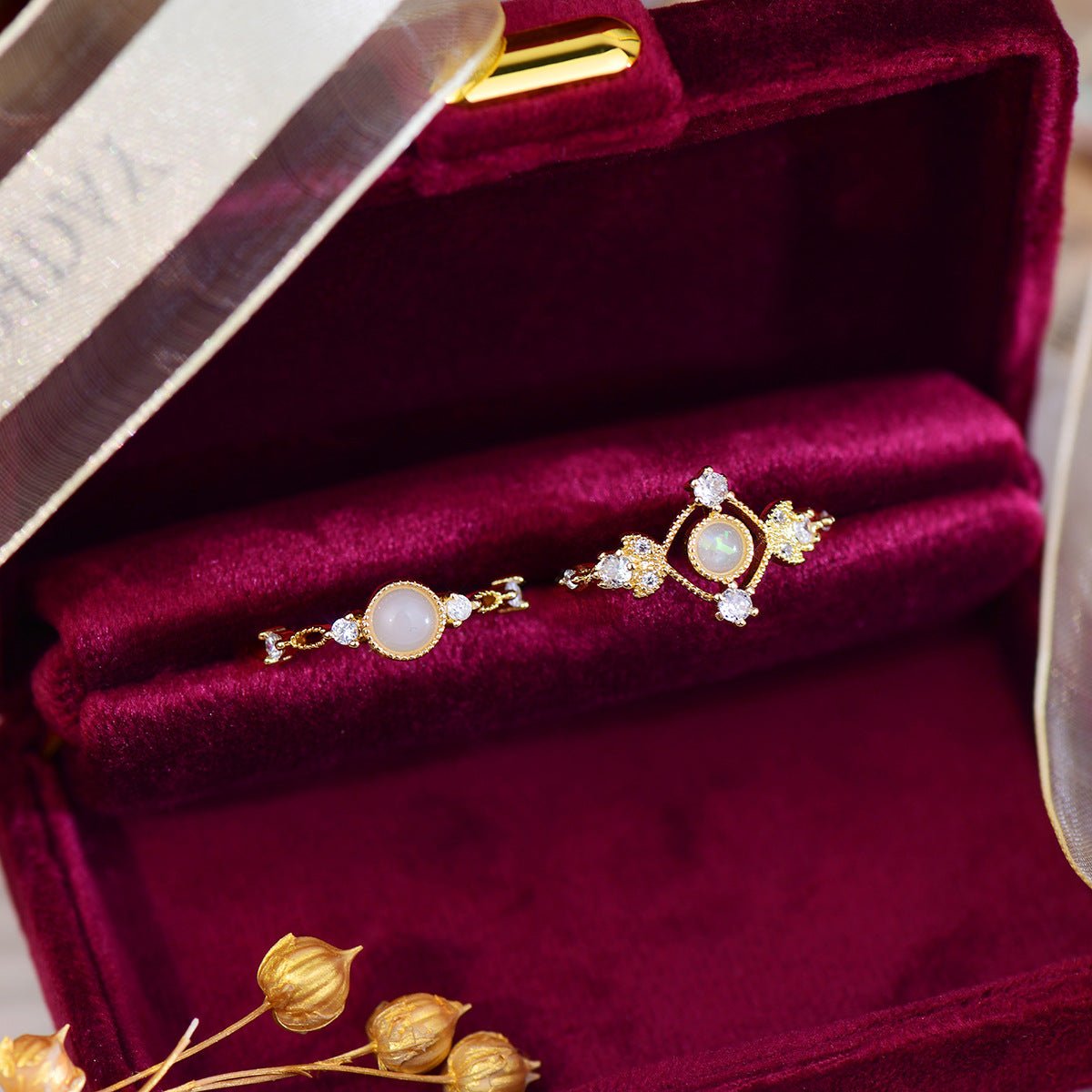 Baroque Ring Set - Matilda - Gold - Plated - Abbott Atelier