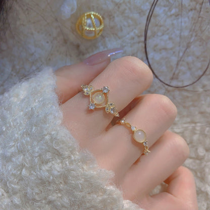 Baroque Ring Set - Matilda - Gold - Plated - Abbott Atelier
