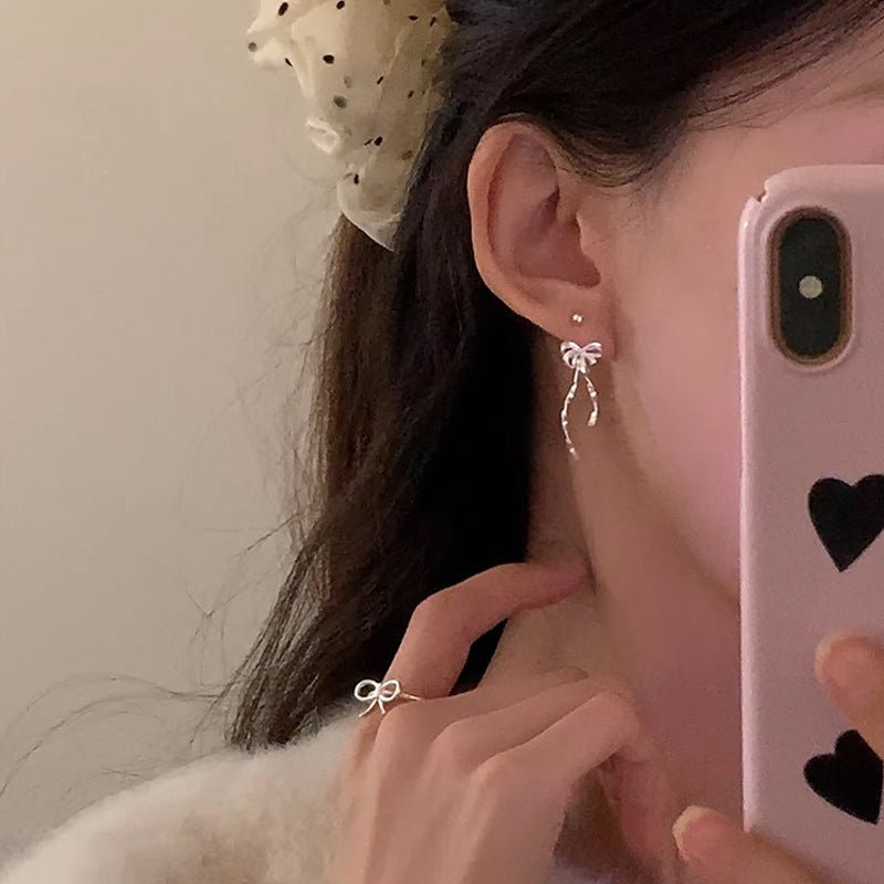 Belle Bow Earrings - Hypoallergenic - Abbott Atelier