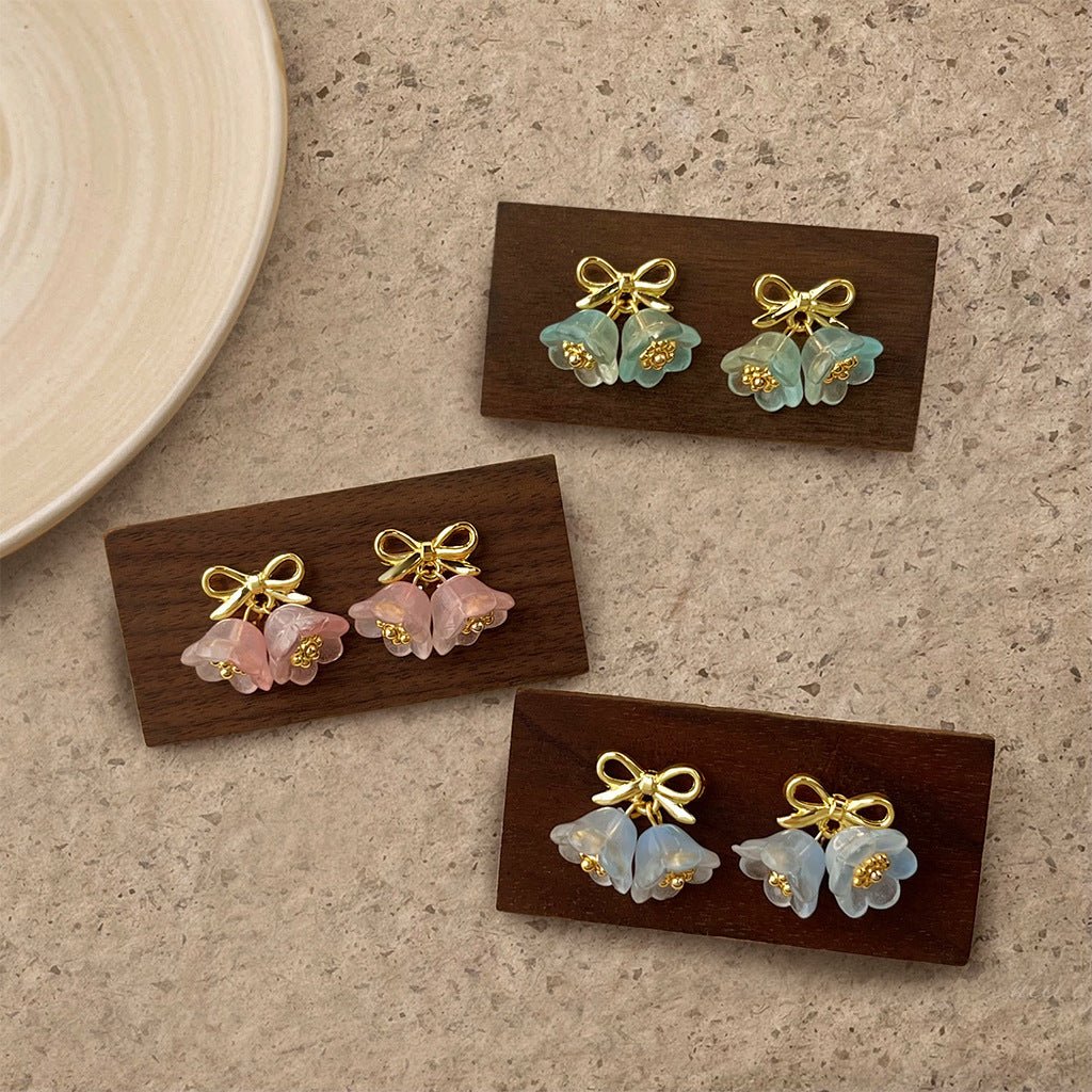 Bellefleur Earrings in Bluebell Haze - Hypoallergenic - Abbott Atelier