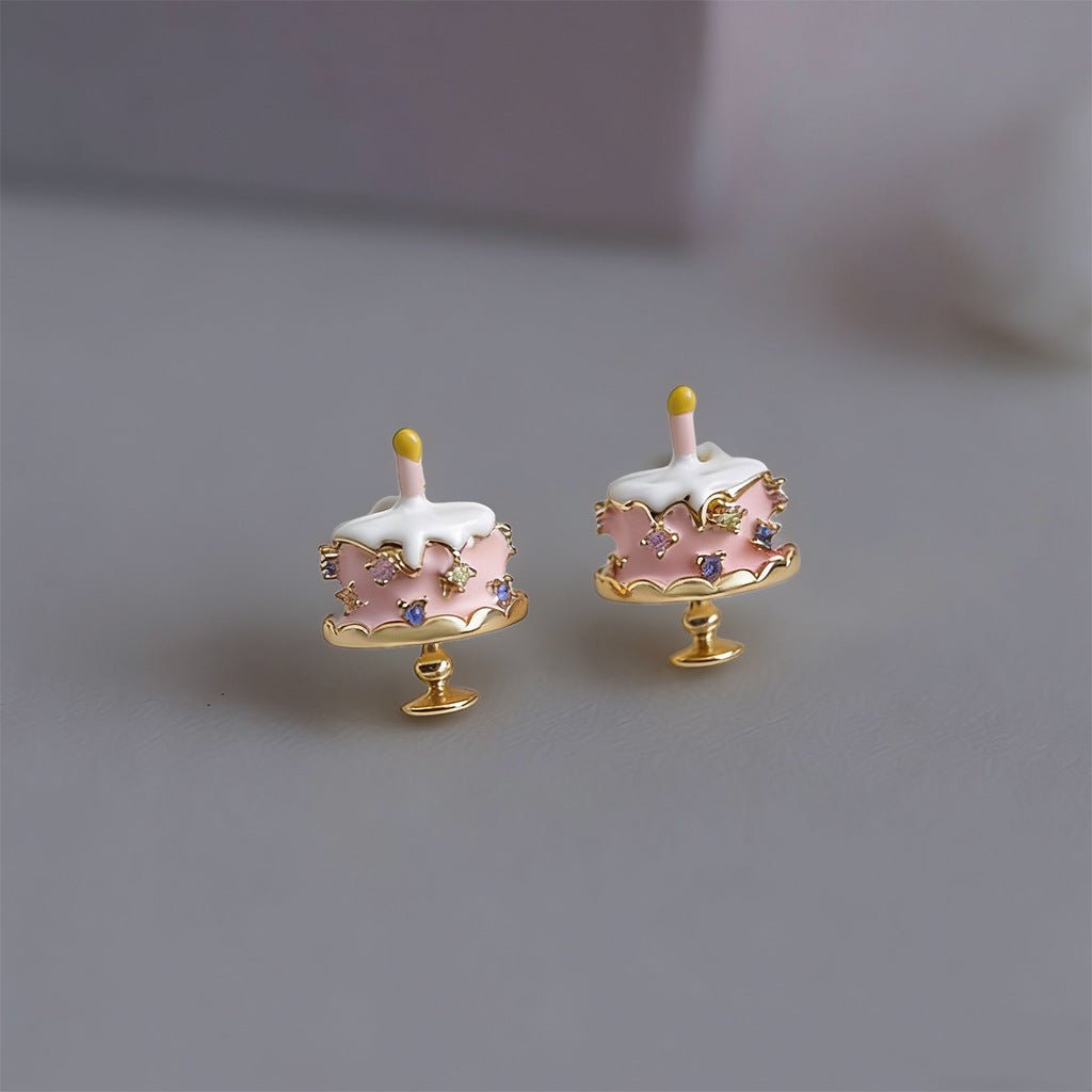 Birthday Cake Earrings - Hypoallergenic - Abbott Atelier
