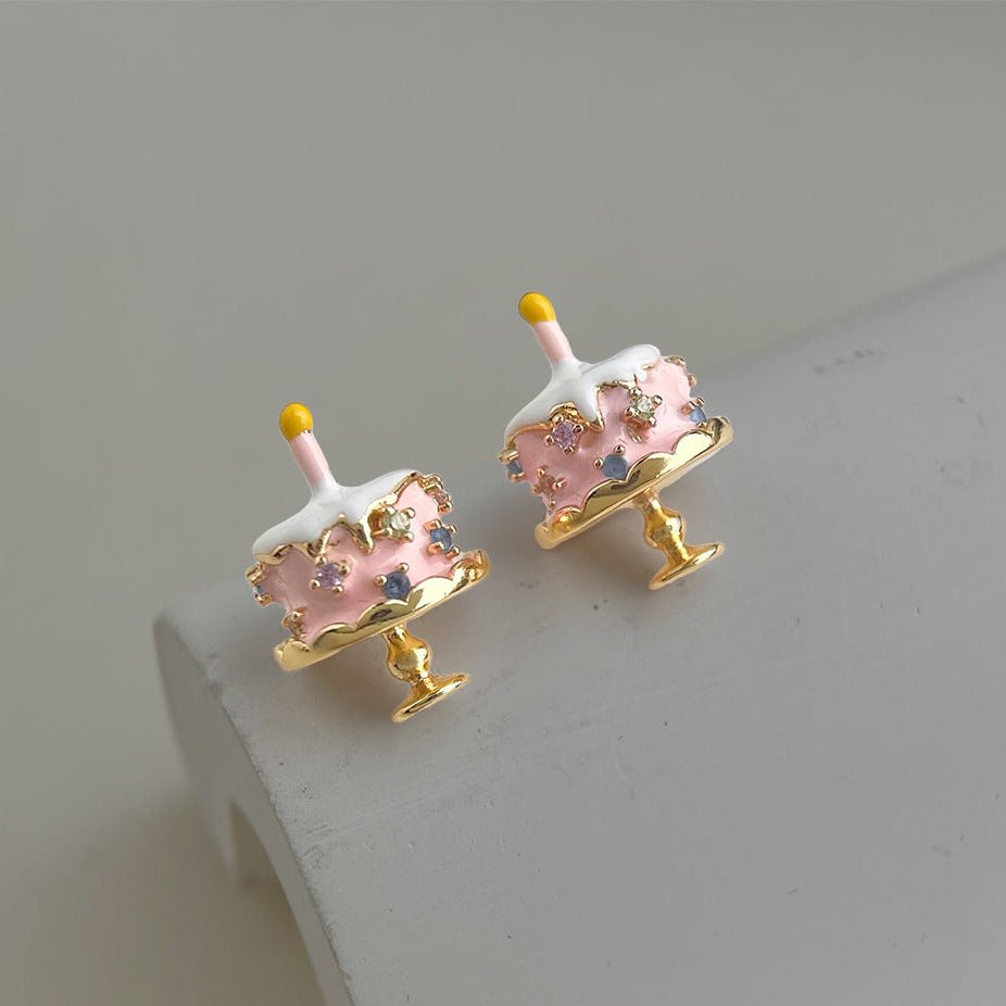 Birthday Cake Earrings - Hypoallergenic - Abbott Atelier