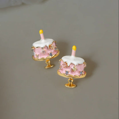 Birthday Cake Earrings - Hypoallergenic - Abbott Atelier