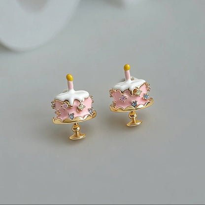Birthday Cake Earrings - Hypoallergenic - Abbott Atelier