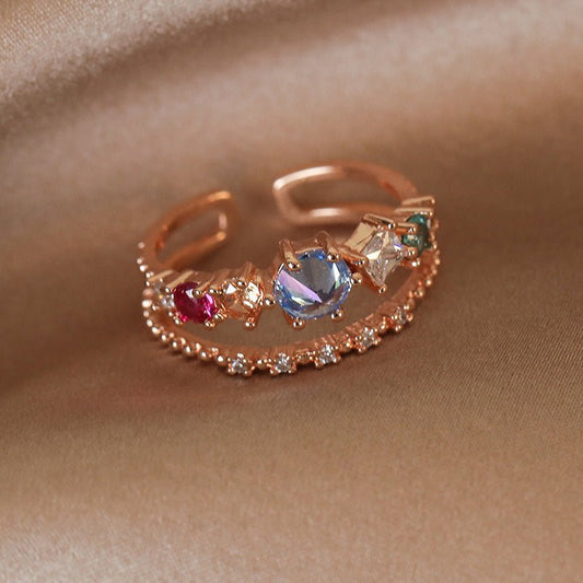 Blue Dream Ring - Maia - Gold - Plated - Abbott Atelier