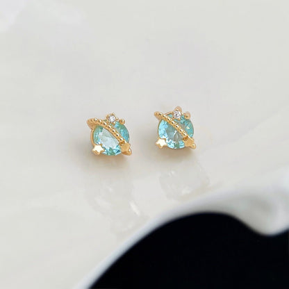 Blue Planet Stud Earrings - Hypoallergenic - Abbott Atelier
