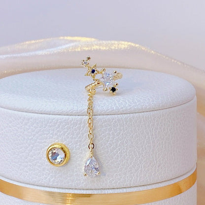 Blue Star Ear Cuffs - Gold - Plated - Abbott Atelier