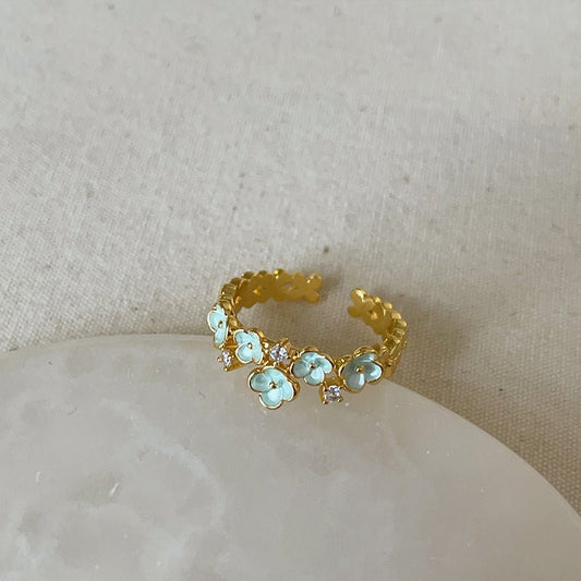 Bluebell Blossom Ring - Gold - Plated - Abbott Atelier