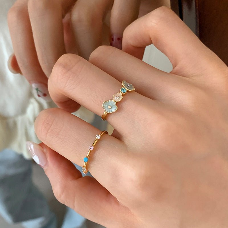 Bluebell Ring Set - Gold - Plated - Abbott Atelier