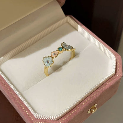 Bluebell Ring Set - Gold - Plated - Abbott Atelier