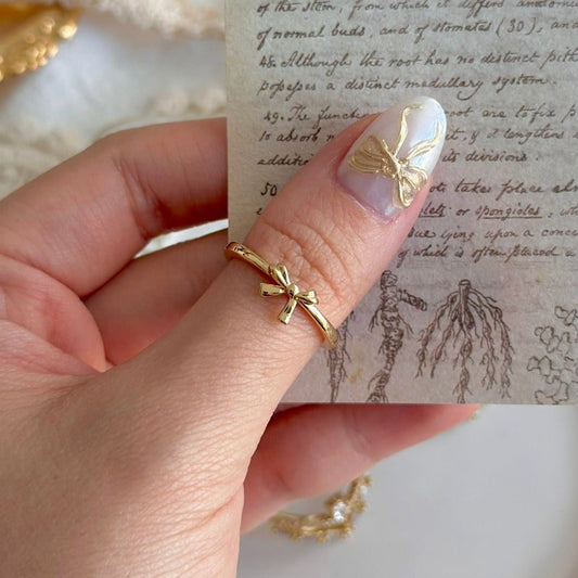 Bow Ring - Lilou - Gold - Plated - Abbott Atelier