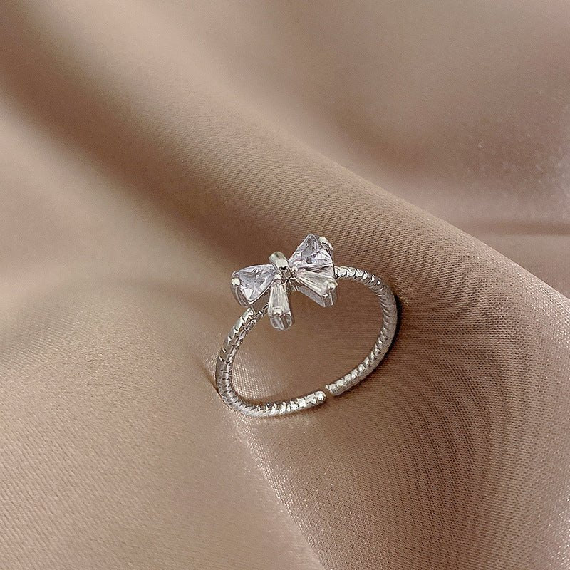 Bow Ring (Solid Silver) - Jenna - Hypoallergenic - Abbott Atelier