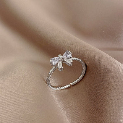 Bow Ring (Solid Silver) - Jenna - Hypoallergenic - Abbott Atelier