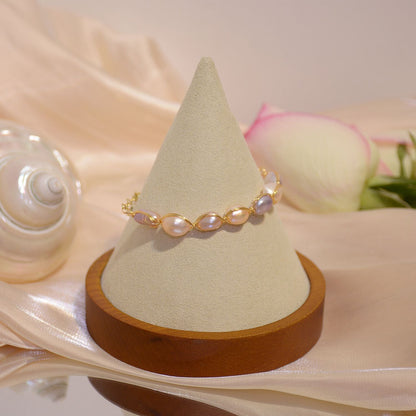 Bumblebee Pearl Bracelet - Pamela - Freshwater Pearls - Abbott Atelier