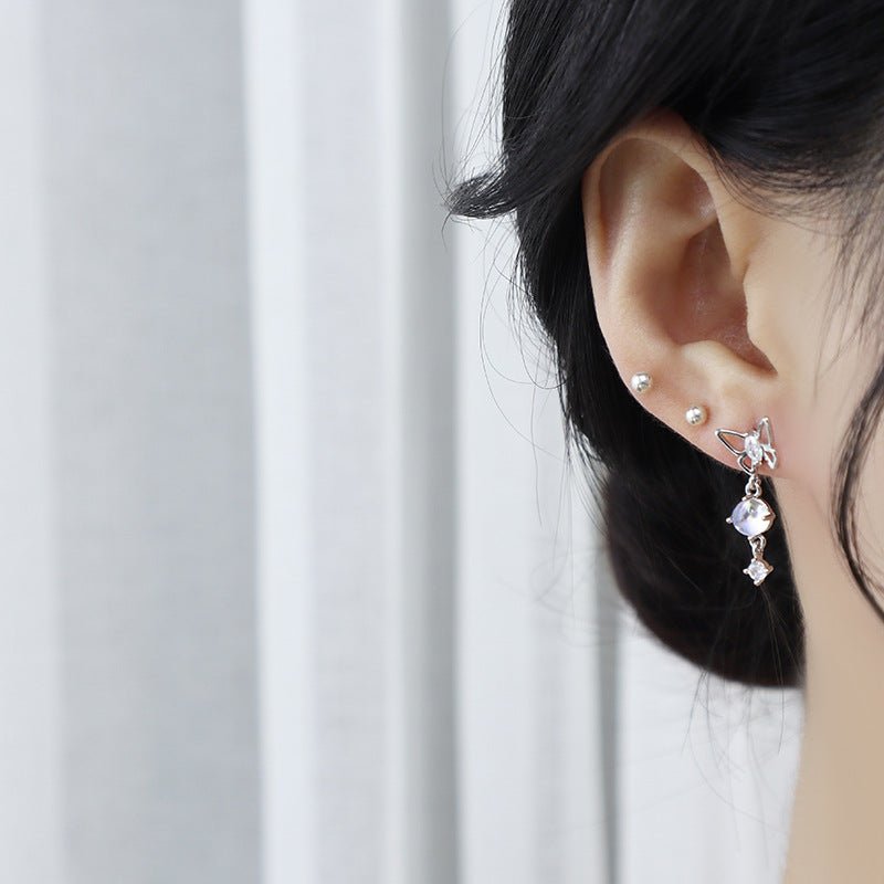 Butterfly Drop Earrings - Judy - Hypoallergenic - Abbott Atelier