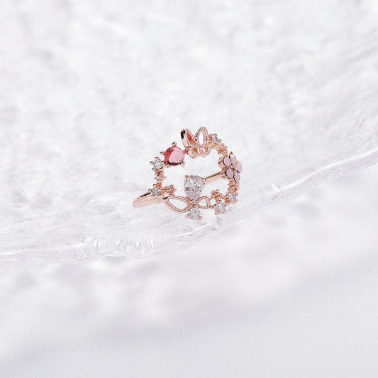 Butterfly Flower Ring - Posy - Gold - Plated - Abbott Atelier