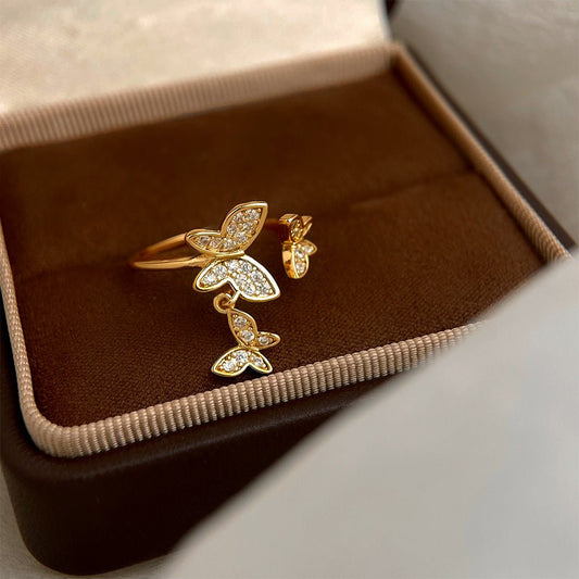 Butterfly Lullaby Ring - Gold - Plated - Abbott Atelier