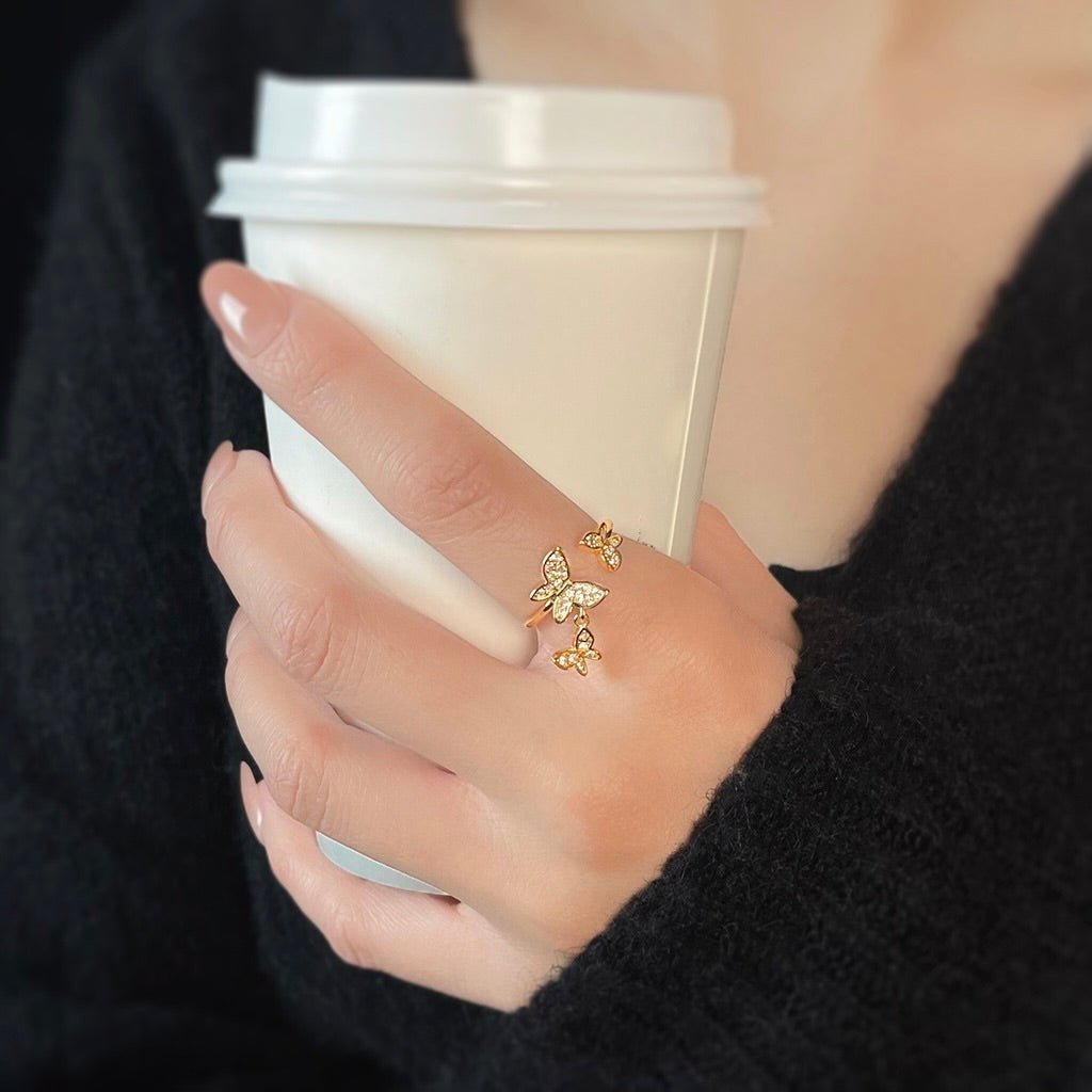 Butterfly Lullaby Ring - Gold - Plated - Abbott Atelier