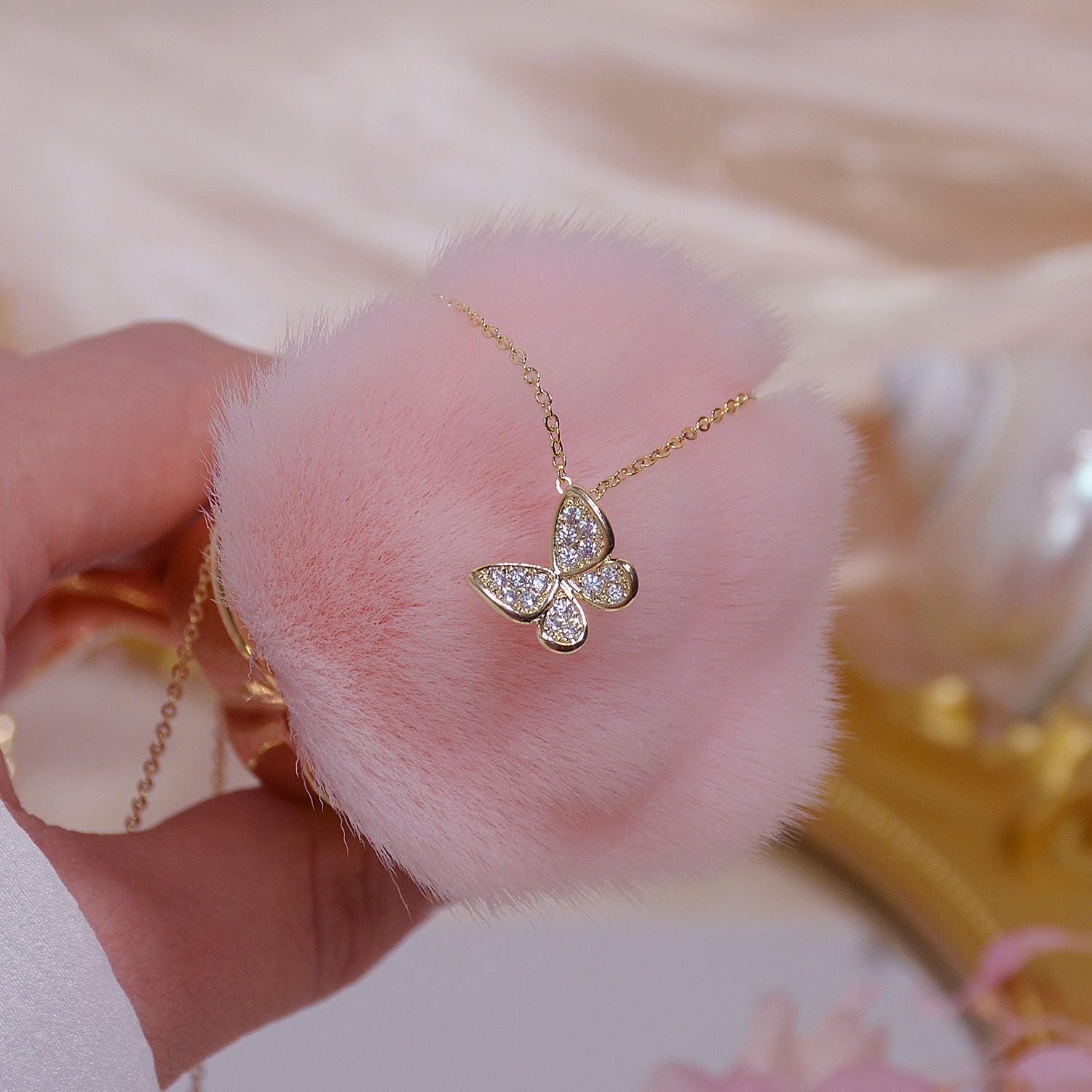 Butterfly Necklace - Nina - Gold - Plated - Abbott Atelier