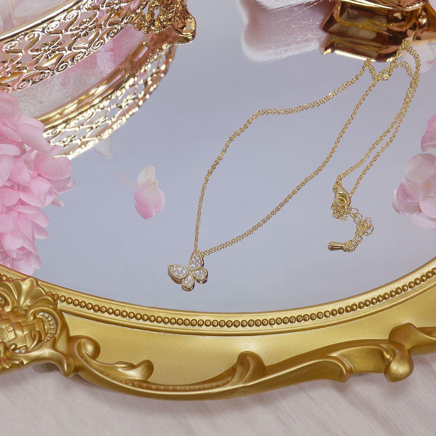 Butterfly Necklace - Nina - Gold - Plated - Abbott Atelier