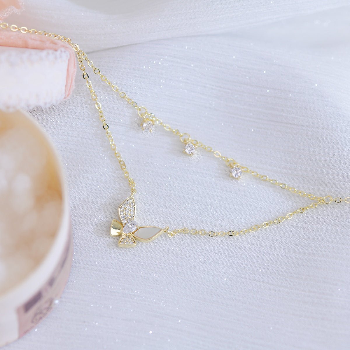 Butterfly Necklace - Tanya - Gold - Plated - Abbott Atelier