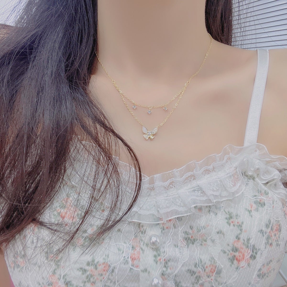 Butterfly Necklace - Tanya - Gold - Plated - Abbott Atelier