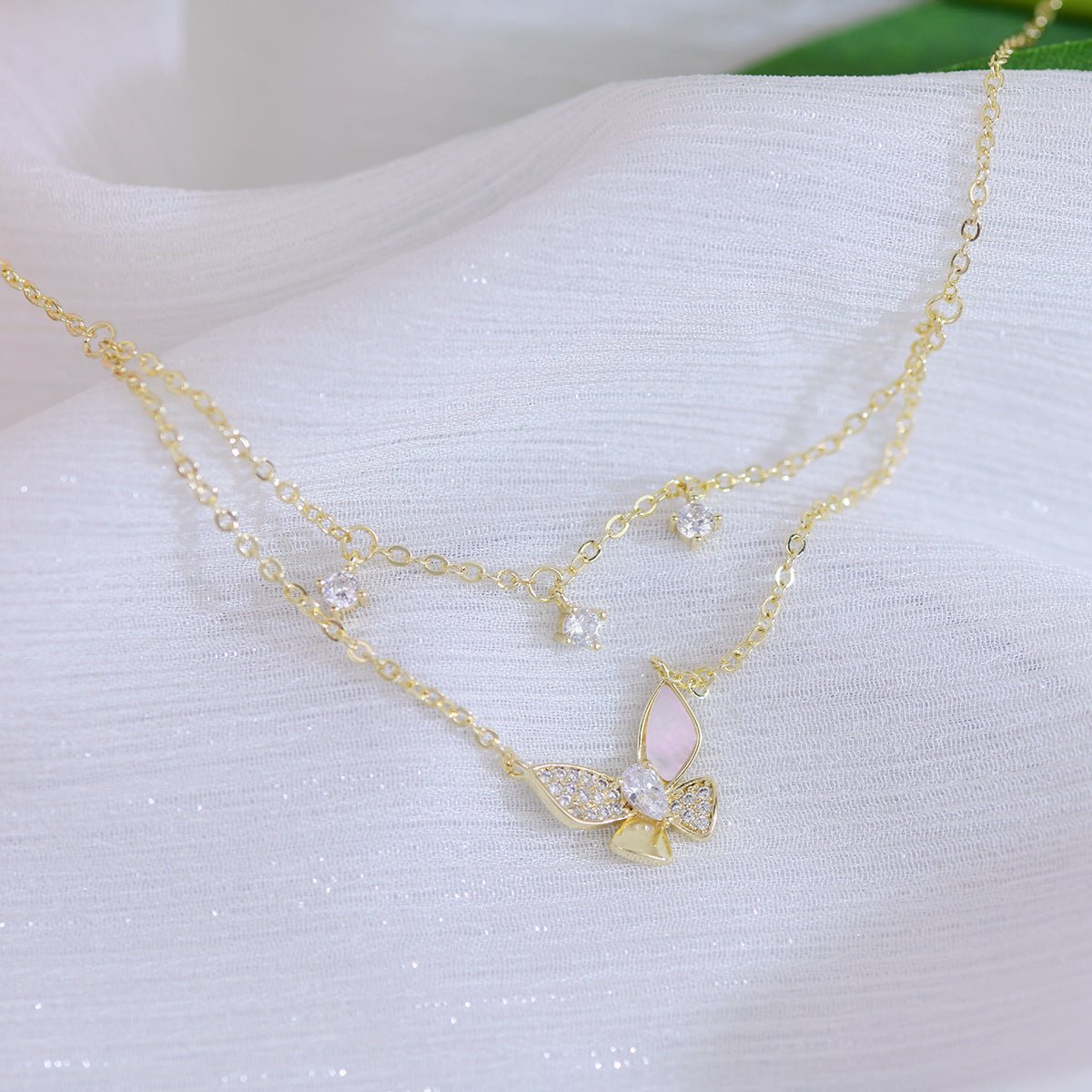 Butterfly Necklace - Tanya - Gold - Plated - Abbott Atelier
