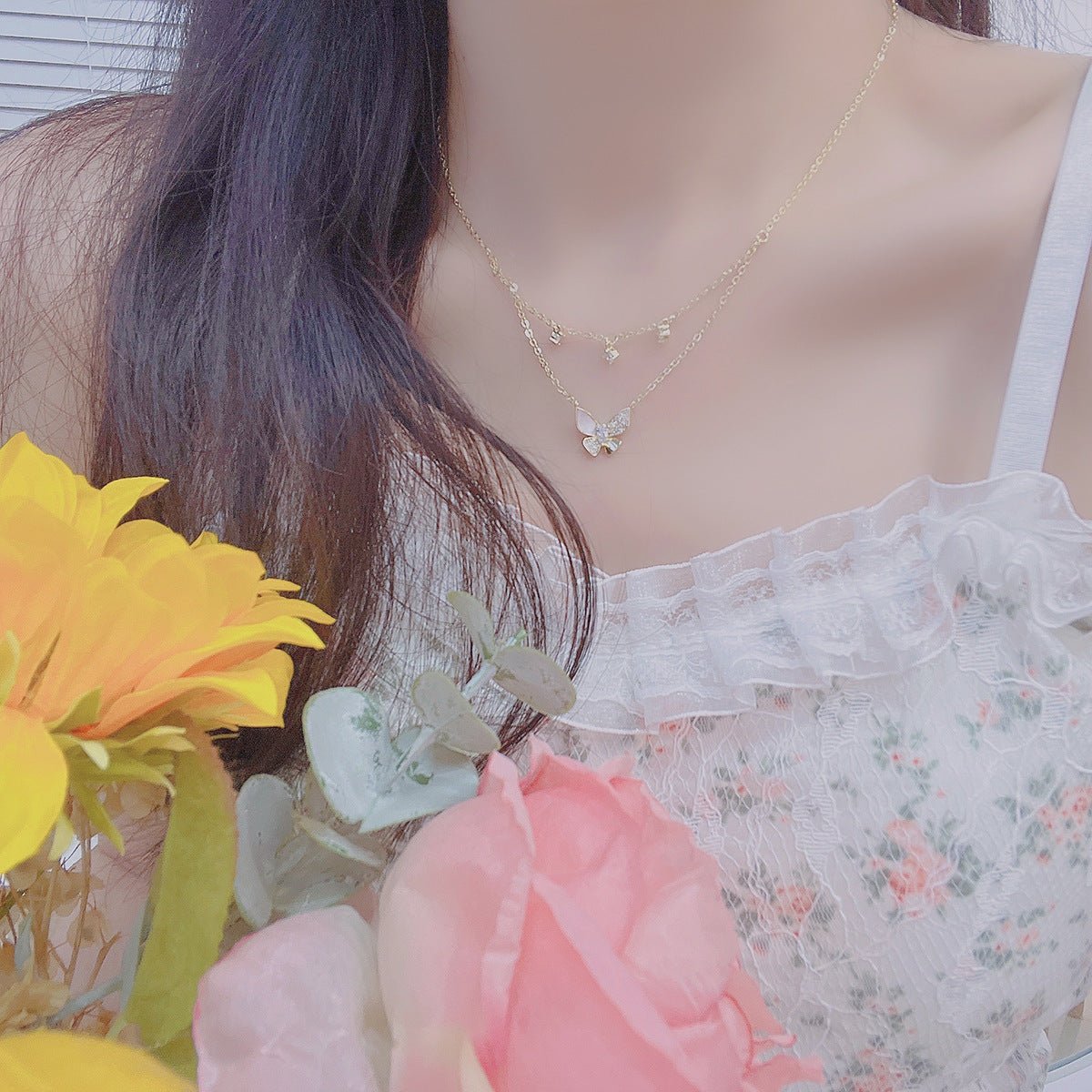 Butterfly Necklace - Tanya - Gold - Plated - Abbott Atelier