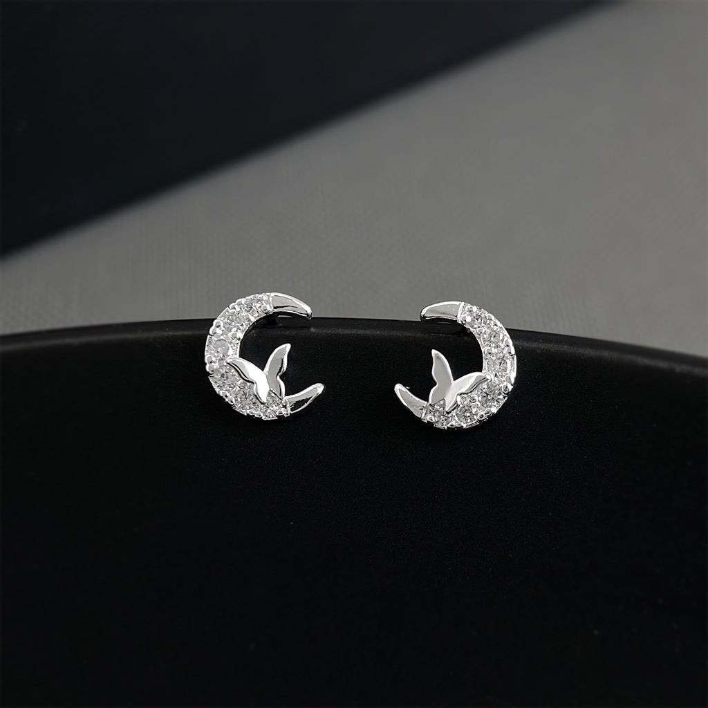 Butterfly of Moonlight Earrings - Hypoallergenic - Abbott Atelier