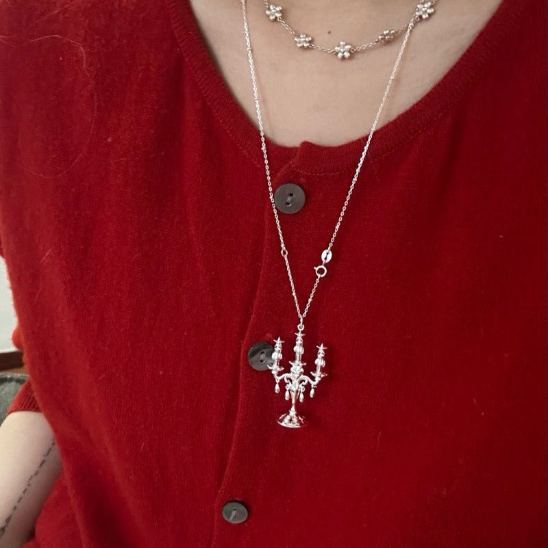 Candelabra of Stars Necklace - Gold Plated - Abbott Atelier