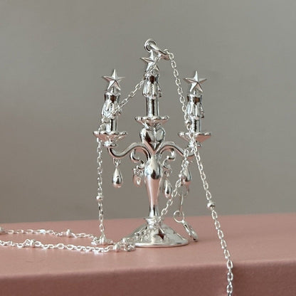 Candelabra of Stars Necklace - Gold Plated - Abbott Atelier