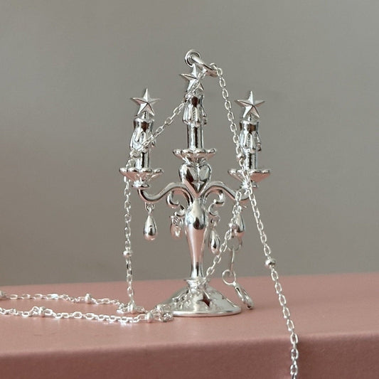 Candelabra of Stars Necklace - Gold Plated - Abbott Atelier