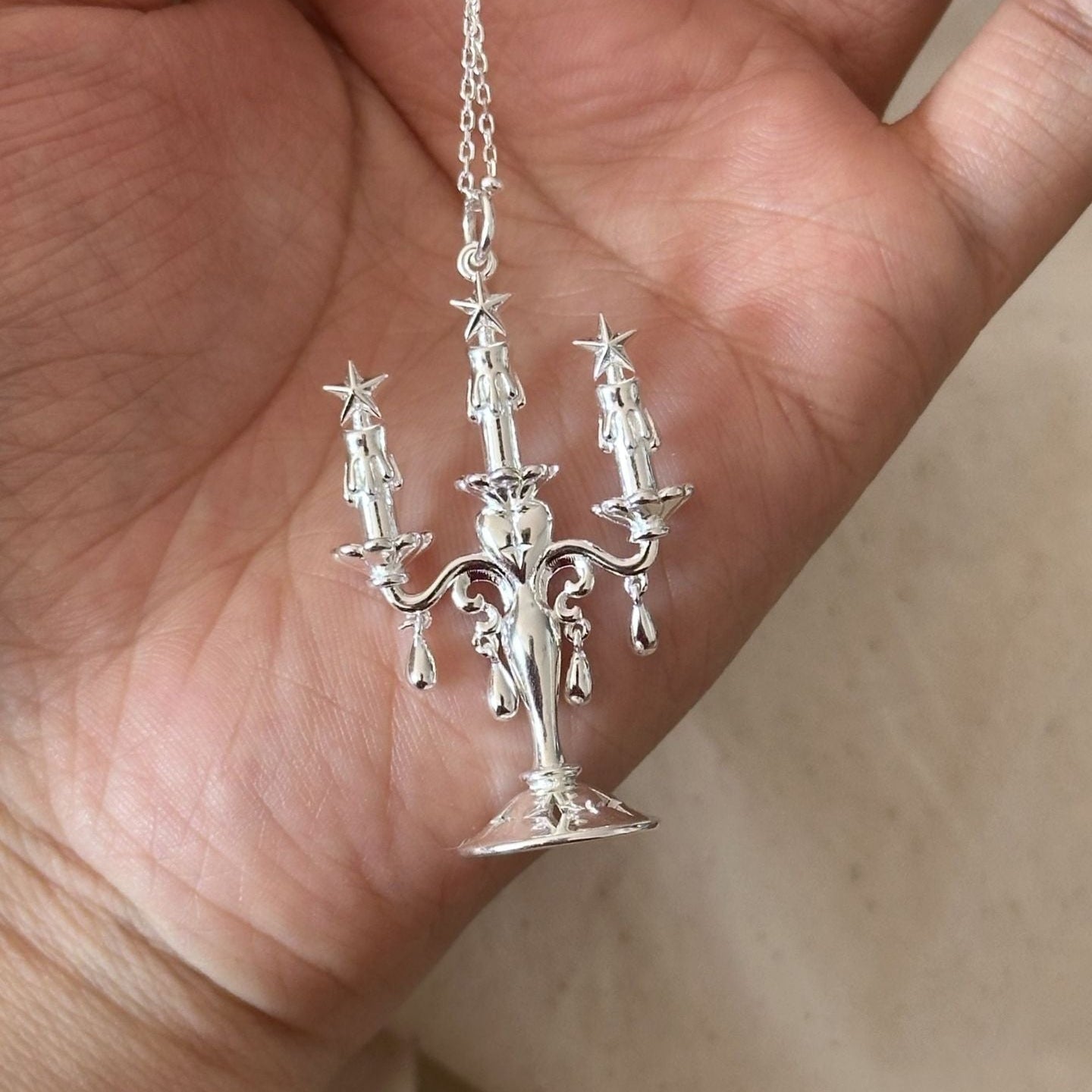 Candelabra of Stars Necklace - Gold Plated - Abbott Atelier