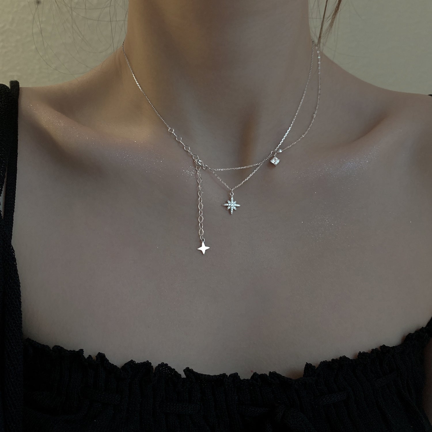 Celestial Necklace (Solid Silver) - Hypoallergenic - Abbott Atelier