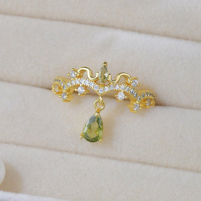 Chandelier Peridot Ring - Gold-Plated - Abbott Atelier