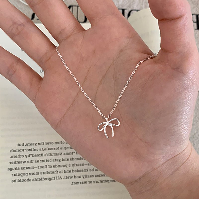 Cherie Bow Necklace - Gold Plated - Abbott Atelier