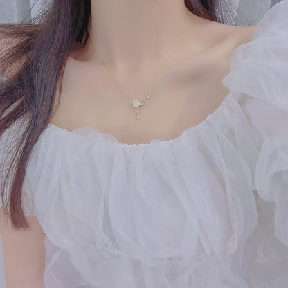 Cherry Blossom Necklace - Gold - Plated - Abbott Atelier
