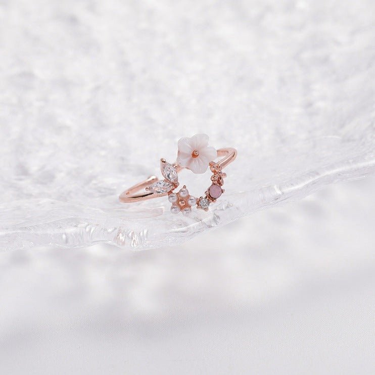 Cherry Blossom Ring - Charlee - Gold - Plated - Abbott Atelier